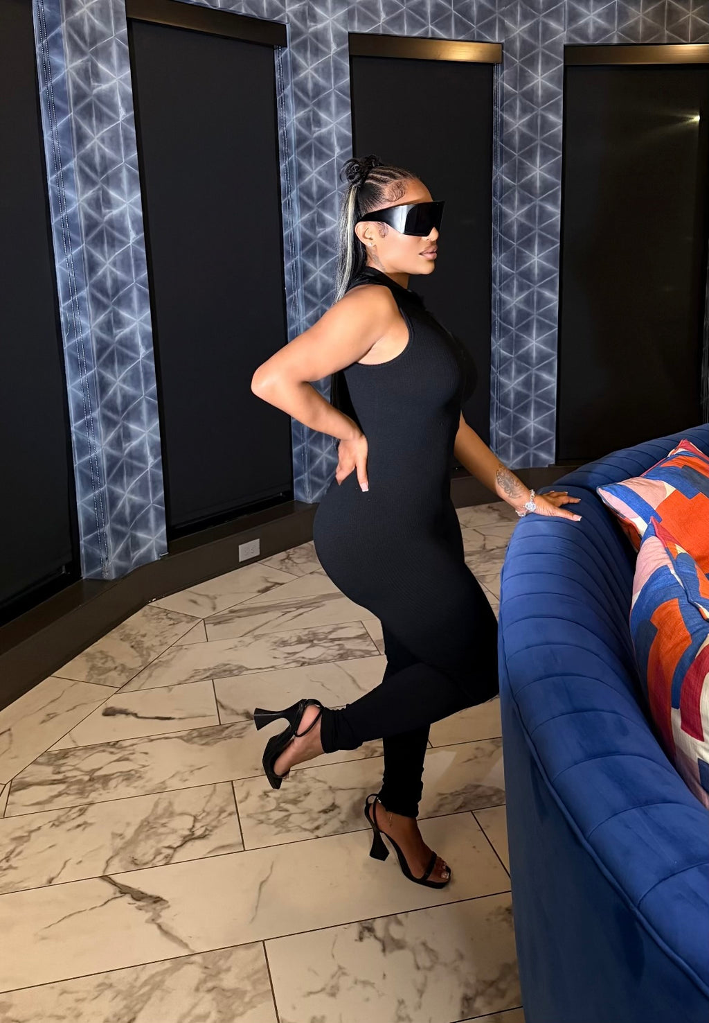 Diamond seamless jumpsuit