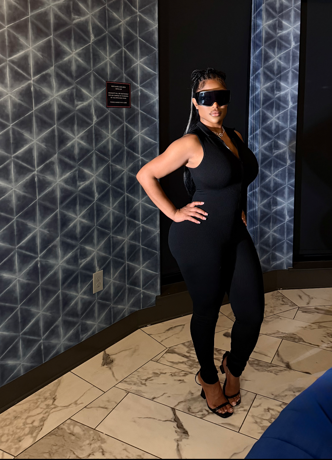 Diamond seamless jumpsuit